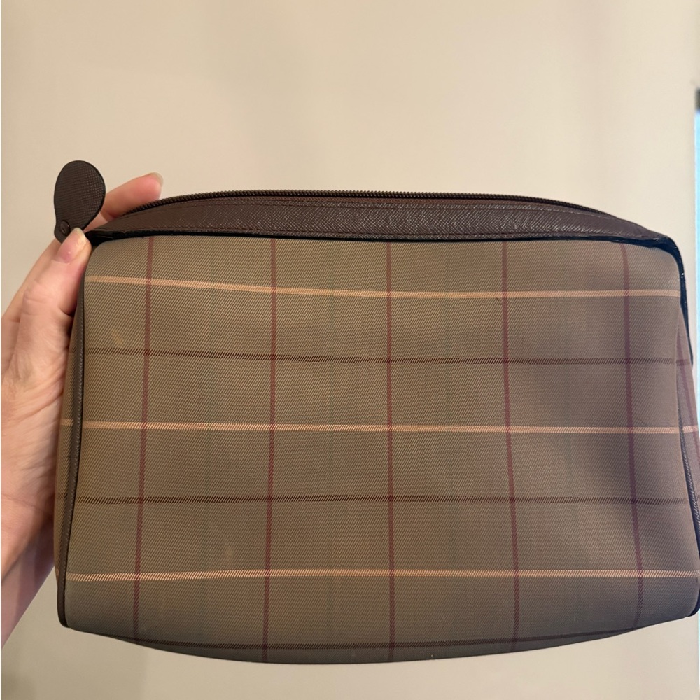 Vintage Burberrys Nova Check Canvas & Leather Clutch Bag Small Handbag - Picture 5 of 12